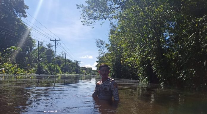 Banjir di Sejumlah Daerah di Kalbar Putuskan Akses Jalan Negara