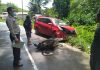 Sepeda Motor Vs Mobil di Banyuke Hulu, Pengendara Motor Alami Cedera