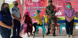 Warga Binaan Rutan Kelas 2 B Landak Ikuti Vaksinasi