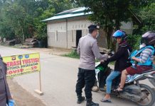 Tak Gunakan Masker, Sejumlah Warga Diberikan Teguran Dalam Gelaran Operasi Yustisi