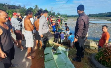 Lakalantas Tunggal di Desa Tempoak, Pengendara Sepeda Motor Meninggal di TKP