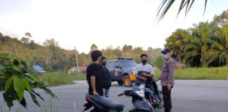 Antisipasi Balap Liar, Polsek Ngabang Gelar Patroli di Gor Patih Gumantar