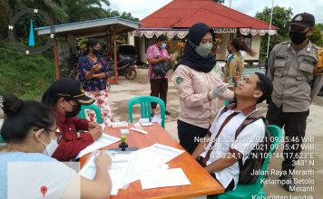 Gelar Operasi Yustisi, Pengendara Yang Tejaring Dilakukan Swab Ditempat