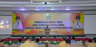 Bupati Ketapang Buka Kegiatan Pembekalan Kepala Desa Hasil Pemilihan Serentak Tahun 2021