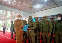 Sekda Lantik Satlinmas Ketapang Tahun 2021