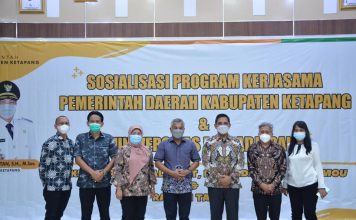 Bupati Martin Hadiri Sosialisasi Program Kerjasama Pemda Ketapang Dengan Unpad