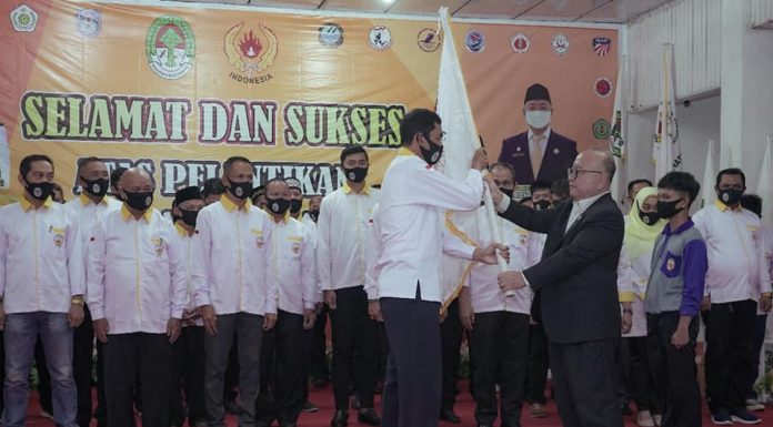 Pelantikan Pengurus Koni Ketapang, Bupati : Bekerja dan Bekarya Dengan Baik