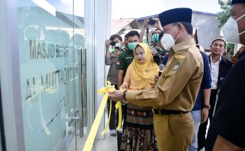 Wabup Farhan Resmikan Masjid Al Muttaqin Desa Tumbang Titi