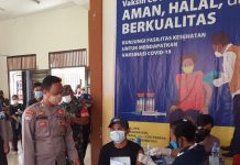 343 Warga Menjalin Ikuti Vaksinasi Dosis Kedua, Polri dan TNI Beri Pengamanan