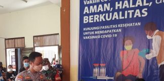 343 Warga Menjalin Ikuti Vaksinasi Dosis Kedua, Polri dan TNI Beri Pengamanan