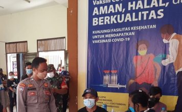 343 Warga Menjalin Ikuti Vaksinasi Dosis Kedua, Polri dan TNI Beri Pengamanan