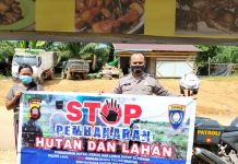 Sosialisasi Karhutla, Ajak Warga Tidak Buka Lahan Dengan Metode Bakar