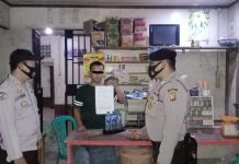Polisi Temukan Miras Saat Gelar Operasi Pekat Kapuas di Sebuah Warung di Meranti
