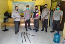 Enam Senpi Rakitan Jenis Lantak Diamankan Dalam Gelaran Operasi Pekat II Kapuas 2021