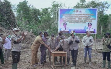 Pemkab Ketapang Bangun Jembatan Pawan VI di Desa Ulak Medang