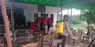 Sejumlah Gereja Disemprot Disinfektan Jelang Pelaksanaan Ibadah Malam Natal