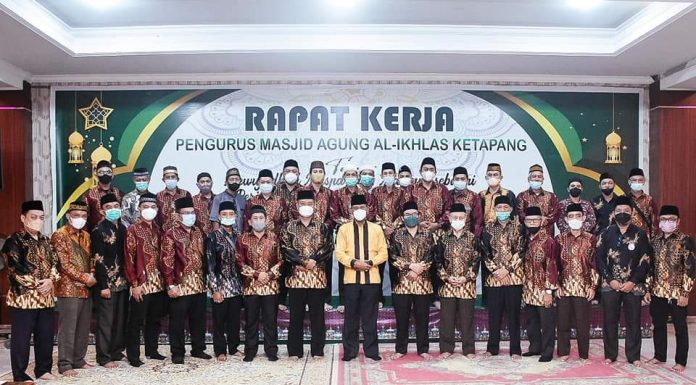 Wabup Ketapang Buka Raker Pengurus Masjid Agung Al- Ikhlas Periode 2021-2026