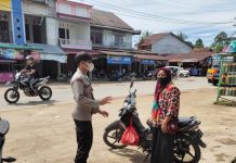 Antisipasi Tindak Kejahatan, Polisi Lakukan Patroli di Pasar Karangan