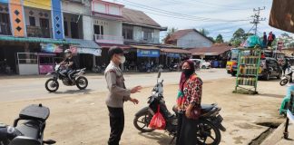 Antisipasi Tindak Kejahatan, Polisi Lakukan Patroli di Pasar Karangan