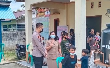 Kapolsek Menjalin Bantu Sukseskan Percepatan Vaksinasi