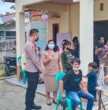 Kapolsek Menjalin Bantu Sukseskan Percepatan Vaksinasi
