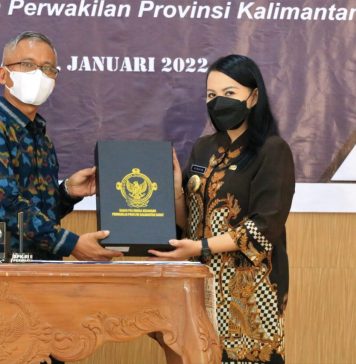 Bupati Landak Terima Laporan Pemeriksaan Oleh BPK RI Belanja Daerah 2021