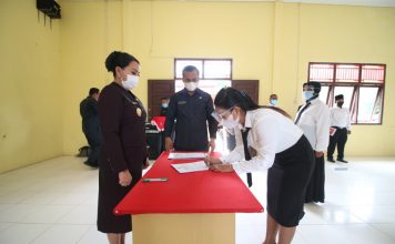 Bupati Landak Lantik 41 Anggota BPD di Kecamatan Benyuke Hulu