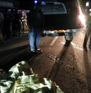 Lakalantas Tunggal, di Jalan Nanga Pinoh- Sintang Seorang Pengendara Sepeda Motor Tewas Dilokasi
