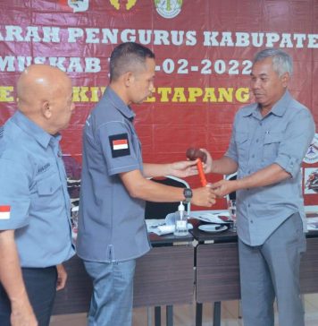 Bupati Martin Rantan Terpilih Secara Aklamasi Menjadi Ketua Umum Perbakin Ketapang Periode 2021-2025