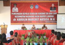 Bupati Landak Berikan Pembinaan Guru, Kepala SD dan SMP Kecamatan Ngabang