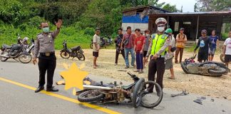Tidak Gunakan Helm, Satu Pengendara Tewas Terlibat Lakalantas di Mempawah Hulu