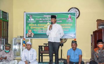 Wabup Ketapang Hadiri Peringatan Isra’ Mi’raj Masjid Al- Muhajrin Kanalisasi Desa Sungai Pelang