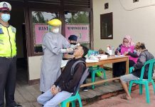 Tiga Orang Reaktif Hasil Swab Antigen Saat Pelaksanaan Operasi Yustisi di Mempawah Hulu
