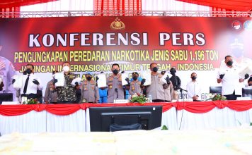 Ungkap Sabu 1,196 Ton, Kapolri Intruksikan Jajaran Komitmen Berantas Peredaran Narkotika
