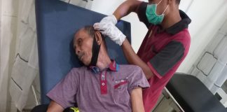 Lakalantas Sepeda Motor di Sengah Temila, Korban Dilarikan ke Puskesmas