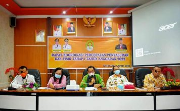 Rapat Koordinasi Percepatan Penyaluran DAK Fisik Tahap 1 Tahun 2022