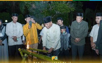 Wabup Ketapang Nyalakan Keriang Bandong Tradisi Budaya Melayu Jelang Lebaran
