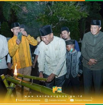 Wabup Ketapang Nyalakan Keriang Bandong Tradisi Budaya Melayu Jelang Lebaran