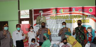 Kapolres Landak Ajak Orang Tua Murid Dukung Percepatan Vaksinasi