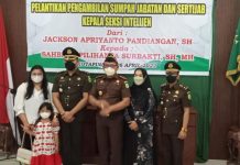 Kajari Labusel Pimpin Sertijab Kasi Intel