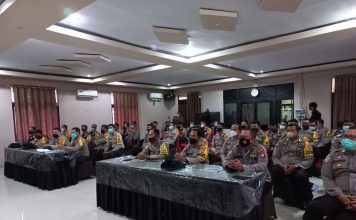Bhabinkamtibmas Polres Landak Ikuti Binlat Penguatan Nilai-Nilai Kebangsaan