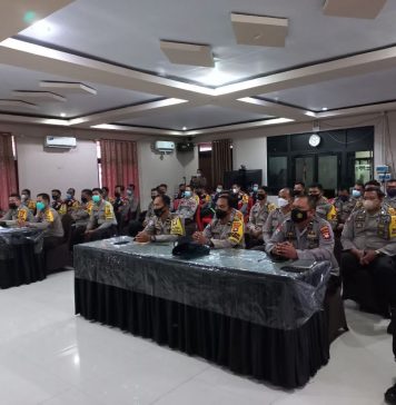 Bhabinkamtibmas Polres Landak Ikuti Binlat Penguatan Nilai-Nilai Kebangsaan