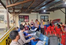 Polres Landak Terus Dukung Percepatan Vaksinasi di Bulan Suci Ramadhan