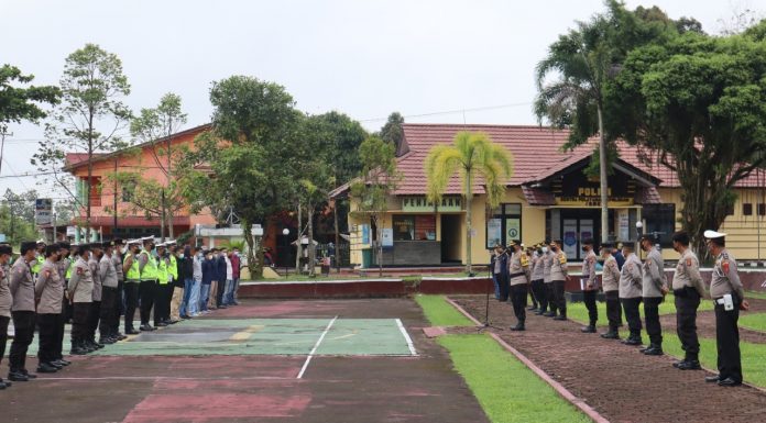 Terjunkan 77 Personil, Polres Melawi Siap Amankan Misa Paskah