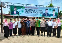 Gelar Vaksinasi Booster Kemenag Labusel Gandeng Kepolisian dan TNI