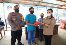 Bupati dan Kapolres Landak Laksanakan Bazaar Murah Idul Fitri