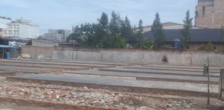 Tanpa Plang, Proyek Lapak di Pasar Inpres Kotapinang Dipertanyakan