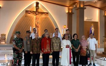 Hadiri Peresmian Gereja Katolik Stella Maris Paroki Siantan, Pj Bupati Landak Samuel Harapkan Umat Katolik Semakin Bertumbuh