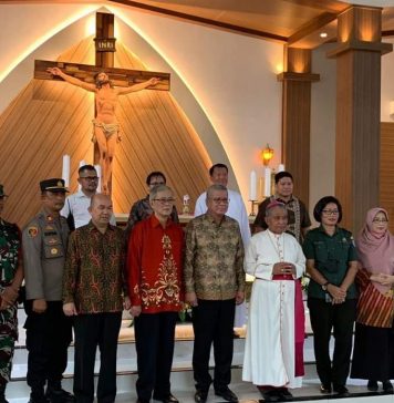 Hadiri Peresmian Gereja Katolik Stella Maris Paroki Siantan, Pj Bupati Landak Samuel Harapkan Umat Katolik Semakin Bertumbuh