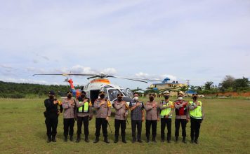 Kapolda Sumatra Utara Pantau Arus Balik Melalui Udara